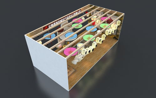 旅游食品展 展位设计 3d设计 效果图